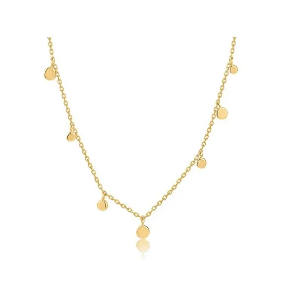 14kt Gold Mixed Disc Necklace Roberts Jewelers Jackson, TN