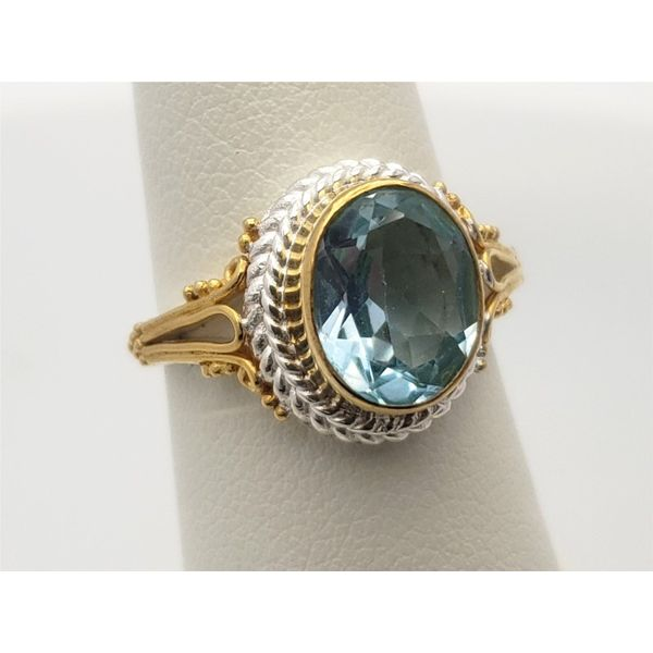 Sterling silver and vermeil topaz ring Roberts Jewelers Jackson, TN