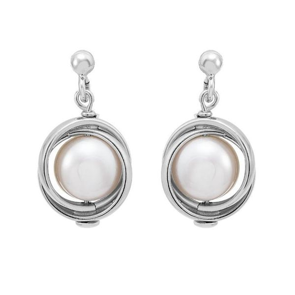 Sterling silver and freshwater cultured pearl earrings Roberts Jewelers Jackson, TN