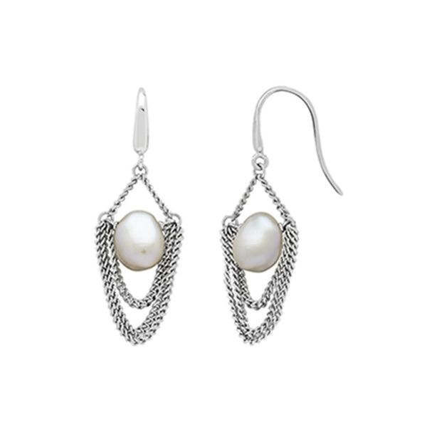Sterling silver baroque pearl earrings with french hook backs Roberts Jewelers Jackson, TN