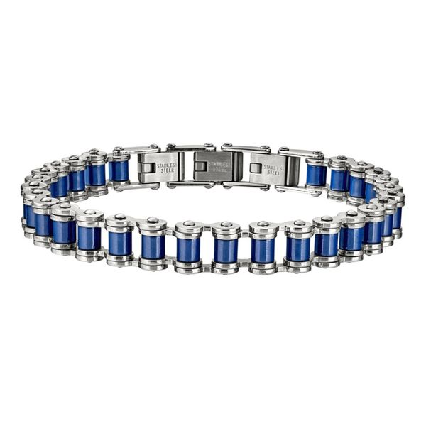 Blue accented linked bracelet Roberts Jewelers Jackson, TN