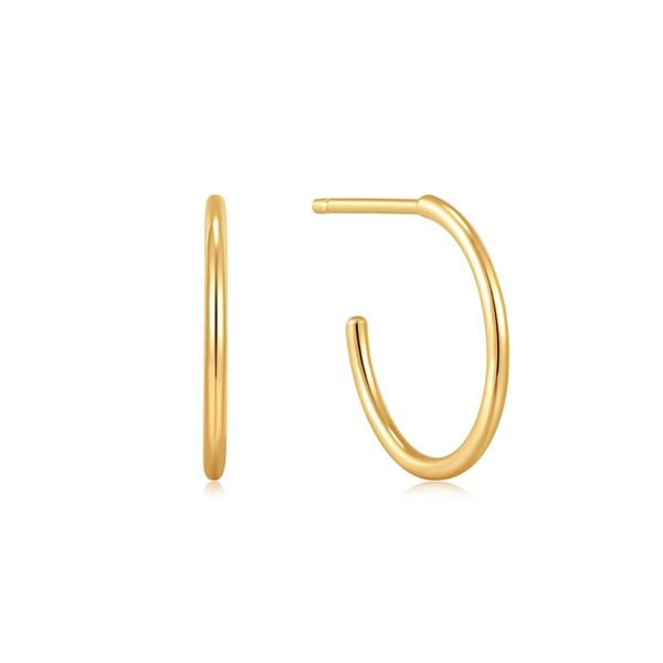 14kt Gold Mini Hoop Stud Earrings Roberts Jewelers Jackson, TN