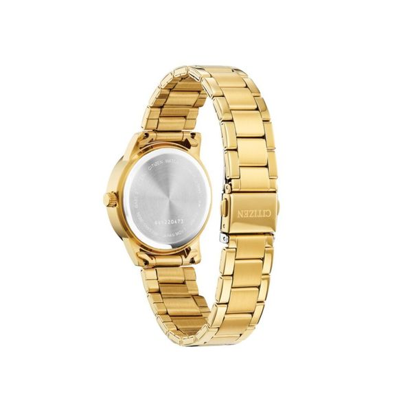 Gold and Crystal accent womens quartz watch Image 2 Roberts Jewelers Jackson, TN