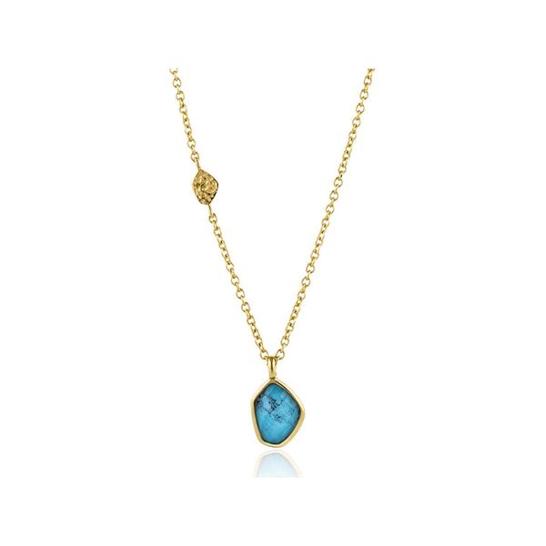 Turquoise Pendant Gold Necklace Roberts Jewelers Jackson, TN