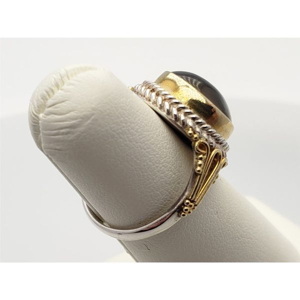 Sterling silver, vermeil and poma quartz ring Image 3 Roberts Jewelers Jackson, TN