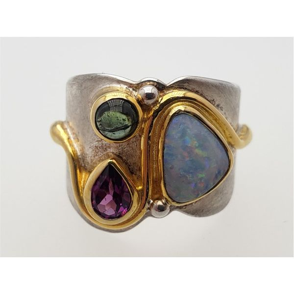 Sterling silver, vermeil, and gemstone ring Image 3 Roberts Jewelers Jackson, TN