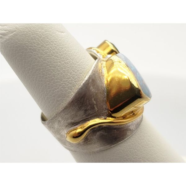 Sterling silver and vermeil ring with gemstones Image 2 Roberts Jewelers Jackson, TN