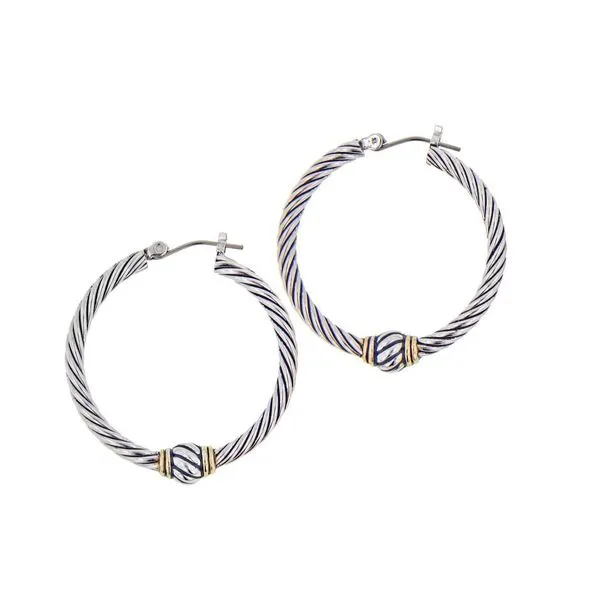 Oval Link Collection Large Twisted Wire Hoop Earrings Roberts Jewelers Jackson, TN