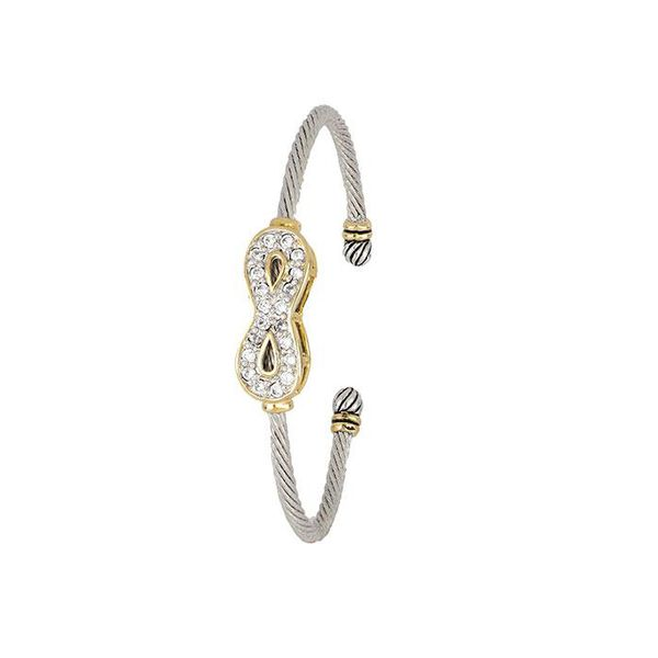 Celebration Petite Pavé Infinity Wire Cuff Bracelet Roberts Jewelers Jackson, TN