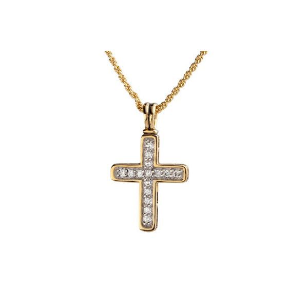 Pavé Gold Cross Necklace Roberts Jewelers Jackson, TN