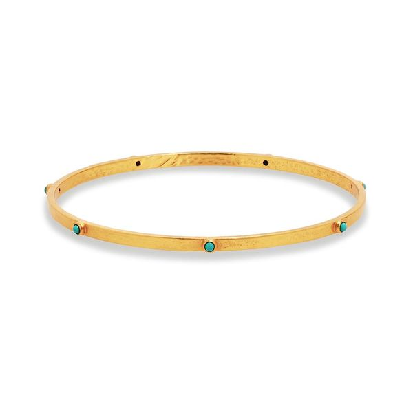 Crescent Bangle with Turquoise Roberts Jewelers Jackson, TN