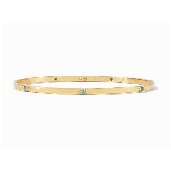 Crescent Bangle with Pacific Blue CZ Roberts Jewelers Jackson, TN