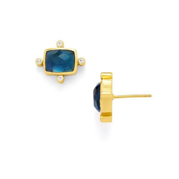 Clara Stud Earrings in sapphire blue Roberts Jewelers Jackson, TN