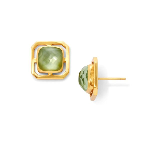 Geneva Stud Earrings in Iridescent Peridot Green Roberts Jewelers Jackson, TN