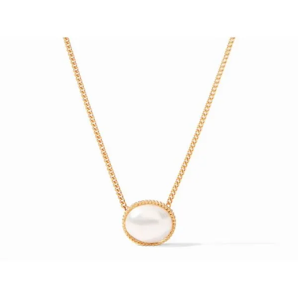 Verona Solitaire Necklace with Pearl Roberts Jewelers Jackson, TN