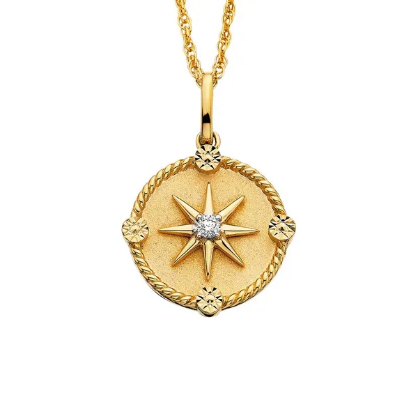 Sterling Silver Topaz Celestial Pendant S&E Jewelers Depew, NY