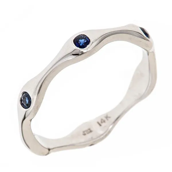 14 Karat White Gold Sapphire Fashion Ring S&E Jewelers Depew, NY
