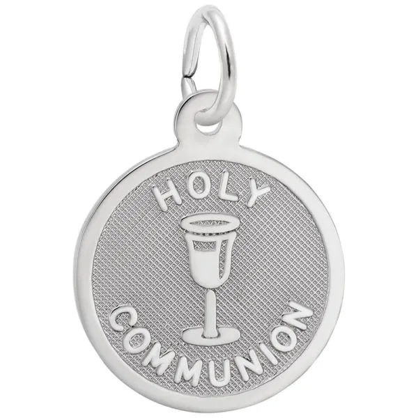 Sterling Silver Communion Medal Charm S&E Jewelers Depew, NY