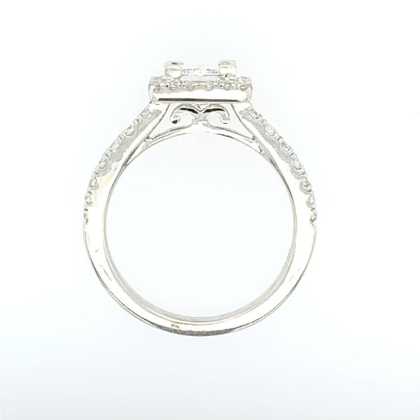 Princess Cut Diamond Halo Engagement Ring Image 2 Simones Jewelry, LLC Shrewsbury, NJ
