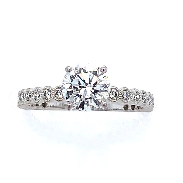White Gold Diamond Engagement Ring Image 2 Simones Jewelry, LLC Shrewsbury, NJ