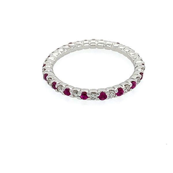 Ruby & Diamond Eternity Band Simones Jewelry, LLC Shrewsbury, NJ