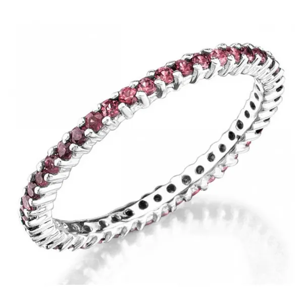 Pink Sapphire Eternity Band Simones Jewelry, LLC Shrewsbury, NJ