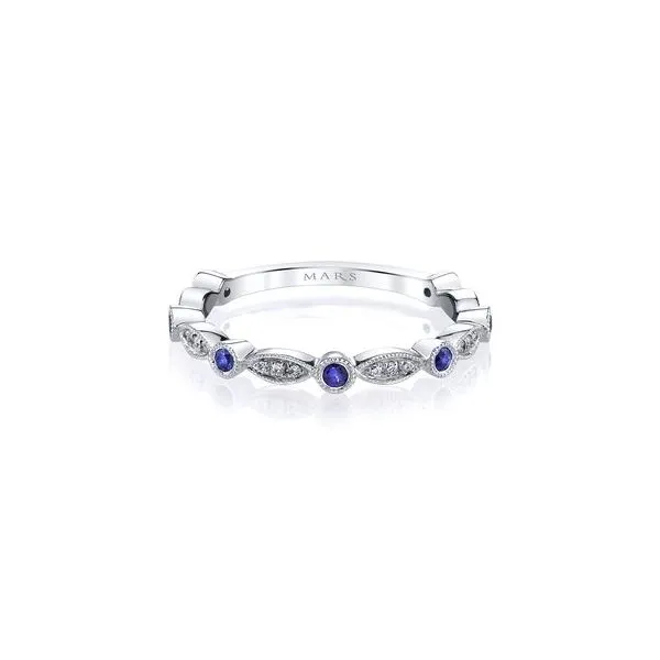 Diamond & Sapphire Band Simones Jewelry, LLC Shrewsbury, NJ