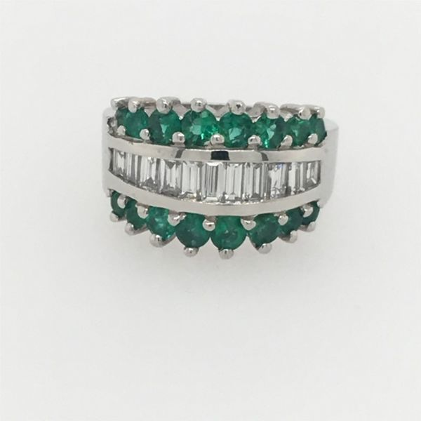 Emerald & Diamond Ring Simones Jewelry, LLC Shrewsbury, NJ
