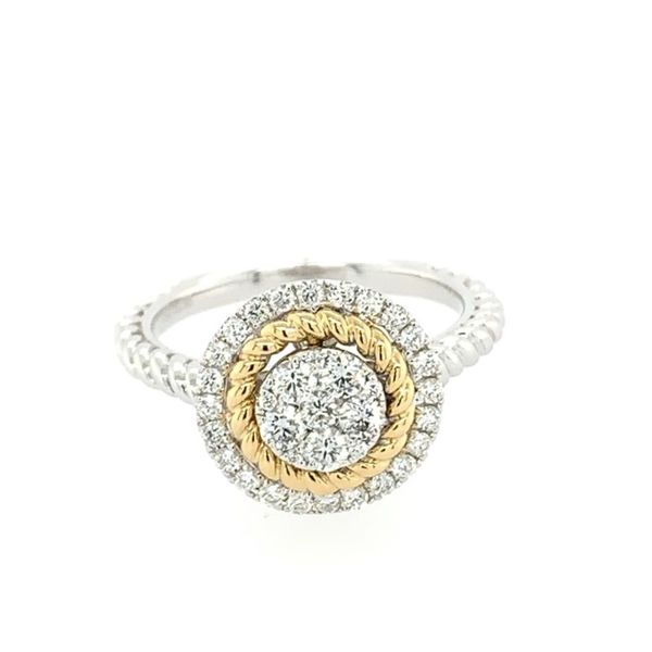 Two Tone Diamond Ring Simones Jewelry, LLC Shrewsbury, NJ