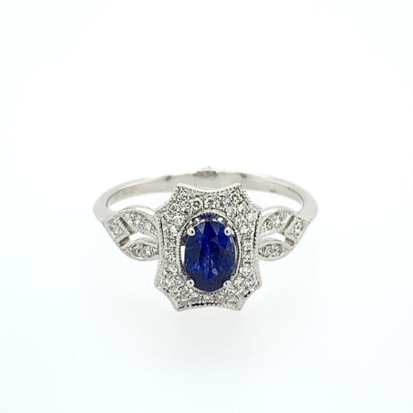 Sapphire and Diamond Ring Simones Jewelry, LLC Shrewsbury, NJ