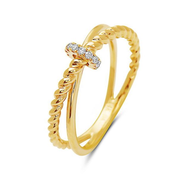 Diamond X Ring Simones Jewelry, LLC Shrewsbury, NJ