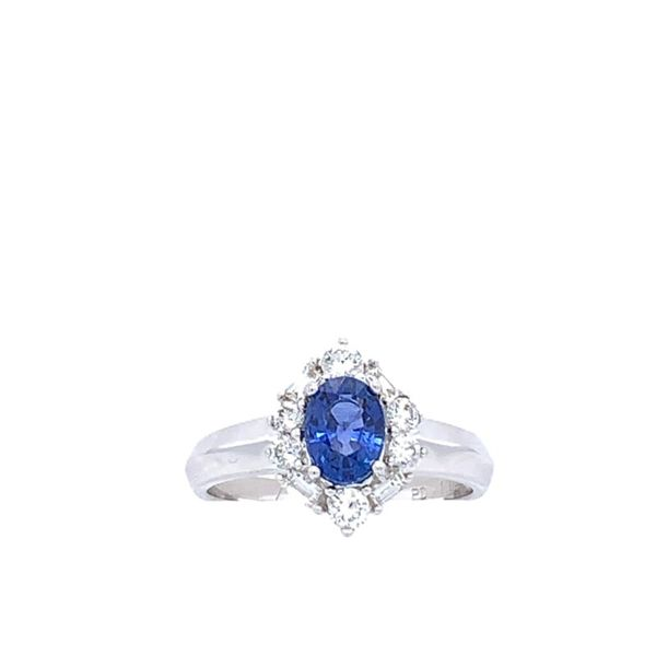 18 KW Sapphire and Diamond Ring Simones Jewelry, LLC Shrewsbury, NJ