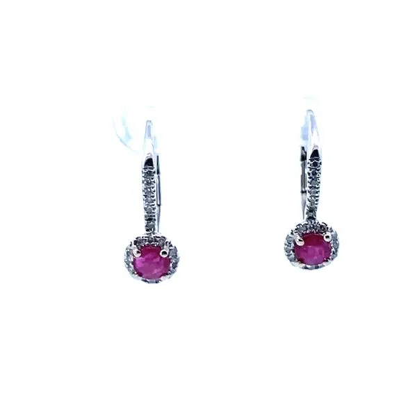 Diamond & Ruby Earrings Simones Jewelry, LLC Shrewsbury, NJ