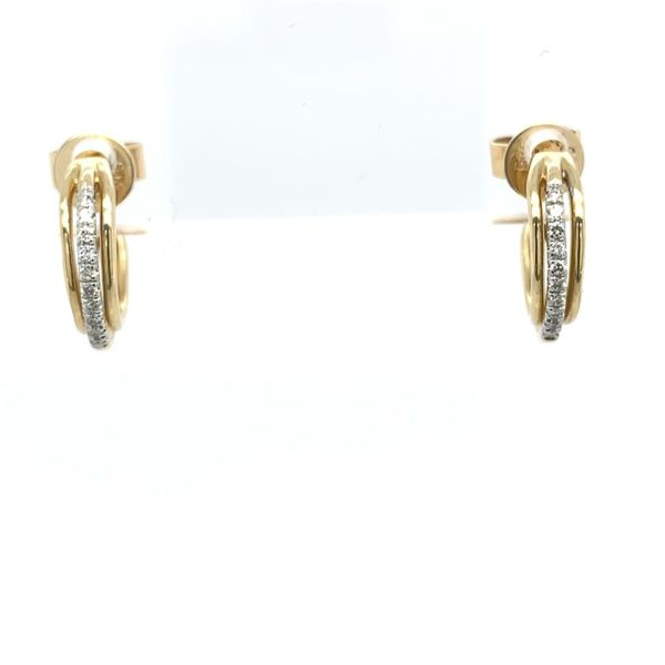 Diamond Hoop Post Earring Simones Jewelry, LLC Shrewsbury, NJ