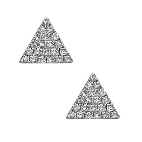 Diamond Triangle Earrings Simones Jewelry, LLC Shrewsbury, NJ