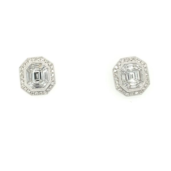 Fancy Shape Diamond Cluster Earrings Simones Jewelry, LLC Shrewsbury, NJ