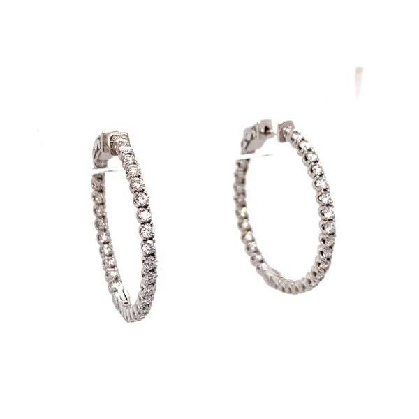 Diamond Hoops Simones Jewelry, LLC Shrewsbury, NJ