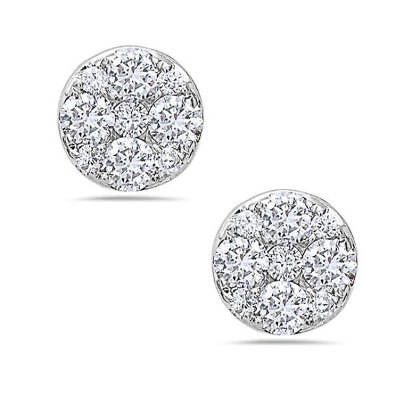 Diamond Cluster Earrings Simones Jewelry, LLC Shrewsbury, NJ