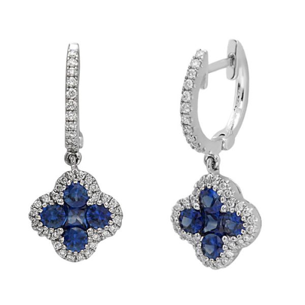 Sapphire & Diamond Earrings Simones Jewelry, LLC Shrewsbury, NJ