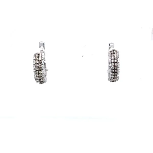 Champagne and White Diamond Earrings Simones Jewelry, LLC Shrewsbury, NJ