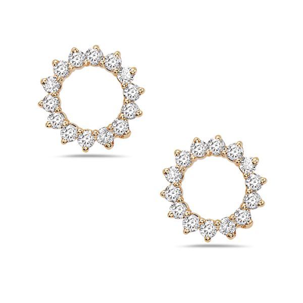 Diamond Circle Earrings Simones Jewelry, LLC Shrewsbury, NJ