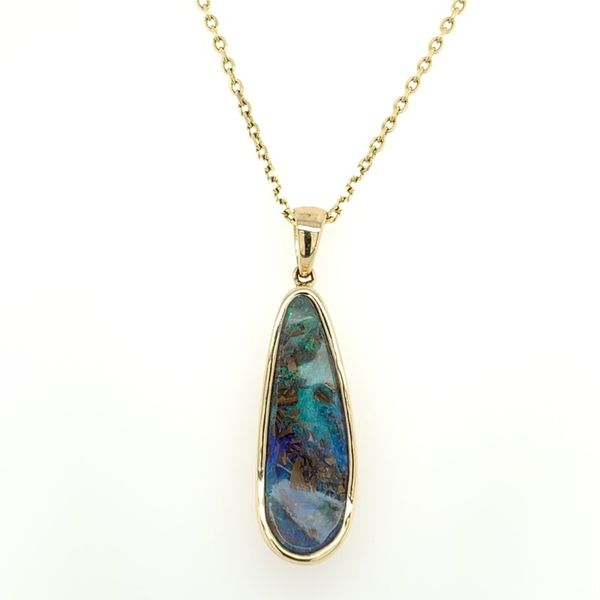Australian Boulder Opal Pendant Simones Jewelry, LLC Shrewsbury, NJ