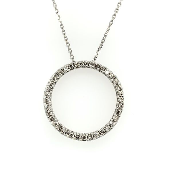 10k  White Gold Diamond Circe Pendant Simones Jewelry, LLC Shrewsbury, NJ
