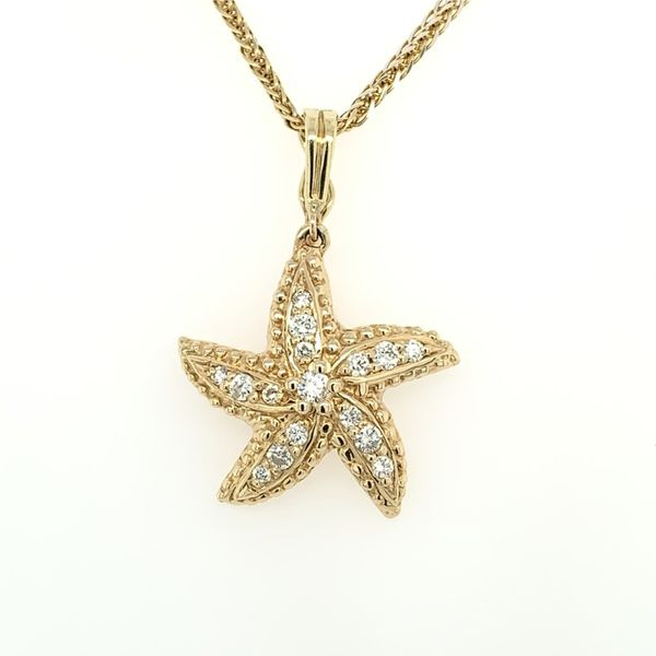 Diamond Starfish Pendant Simones Jewelry, LLC Shrewsbury, NJ