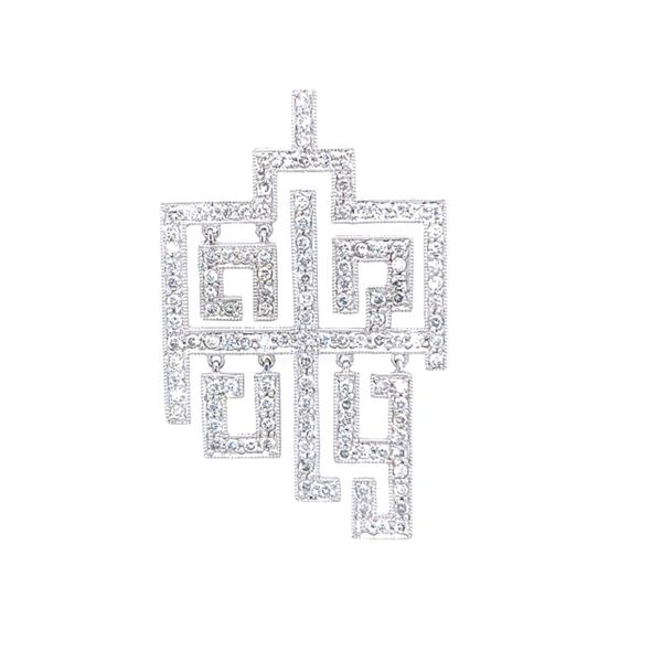 18 KW Diamond Art Deco Pendant Simones Jewelry, LLC Shrewsbury, NJ