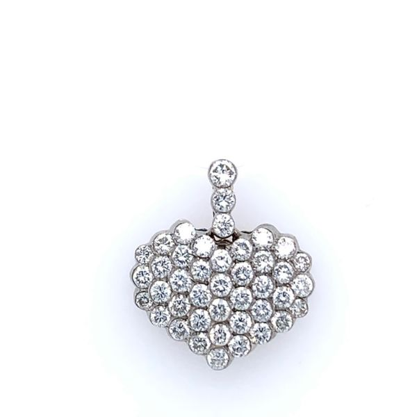 18 KW Diamond Heart Pendant Simones Jewelry, LLC Shrewsbury, NJ