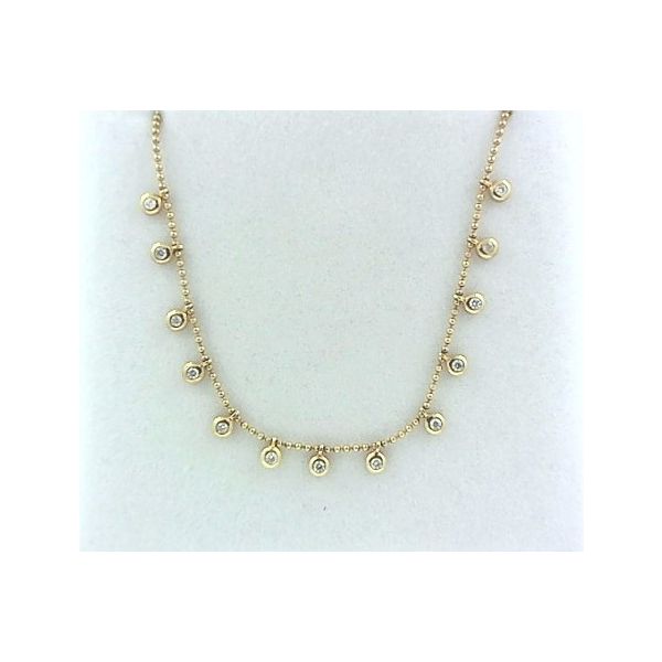 Multi Diamond Bezel Necklace Simones Jewelry, LLC Shrewsbury, NJ