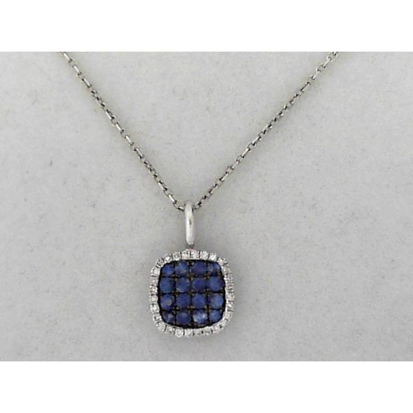 Sapphire & Diamond Pendant Simones Jewelry, LLC Shrewsbury, NJ