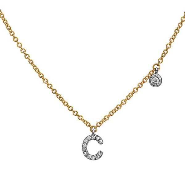 Diamond Initial C Simones Jewelry, LLC Shrewsbury, NJ