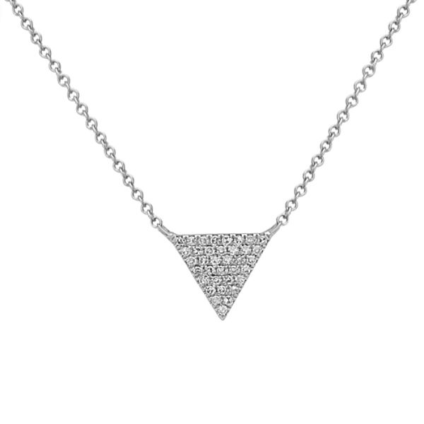 Diamond Triangle Necklace Simones Jewelry, LLC Shrewsbury, NJ